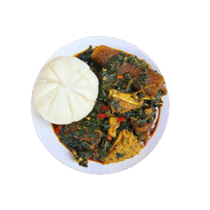 Efo riro with swallow